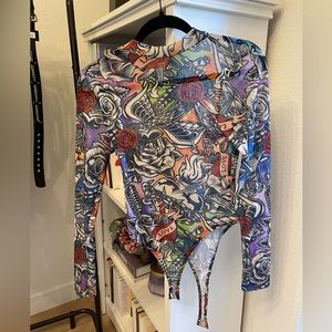 Sheer Tattoo Bodysuit